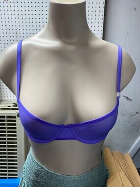 Brand New Aerie Smoothez Women's Size 32D purple  Balconette Bra No Padding
